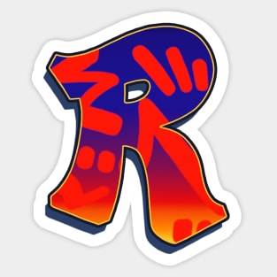 Letter R - Night Sky Sticker